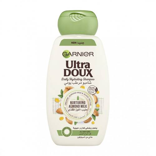 Garnier Ultra Doux Daily Moisturizing Shampoo with Almond Milk for All Hair Types 400ml