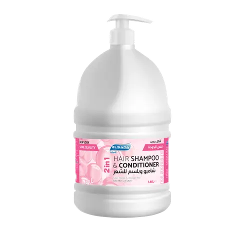 Elsada 2 in 1 Shampoo and Conditioner for Thicker, Stronger Hair - 3.7 Liters