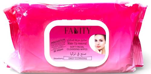 Fanity Makeup Remover Wipes - 80 Wipes