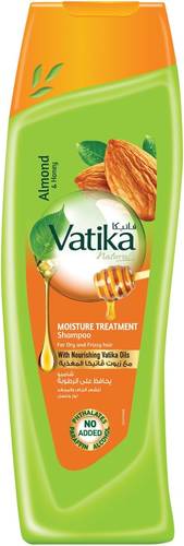 Vatika Moisture Retaining Shampoo for Dry and Frizzy Hair with Nourishing Vatika Oils, Almond and Honey 400ml