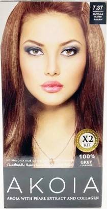 Akoia Collagen Rich Hair Dye Nutella Blonde 7.37
