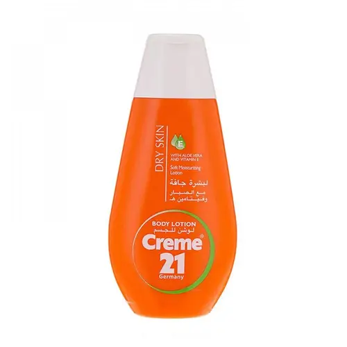 Cream 21 Body Lotion for Dry Skin with Aloe Vera and Vitamin E - 250ml