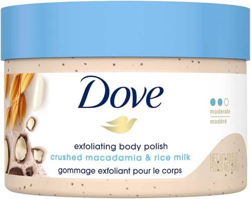 Dove Macadamia Powder & Rice Milk Body Scrub - 298g