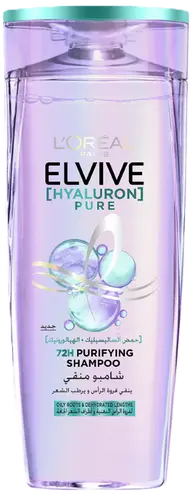L'Oréal Paris Elvive Hyaluron Pure Purifying Scalp Shampoo with Salicylic Acid and Hyaluronic Acid - 600ml