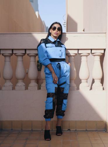  Casual chic training site baby blue and black