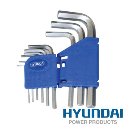 طقم مفتاح سداسي (L) محني طويل 9قطع هيونداي HYUNDAI
