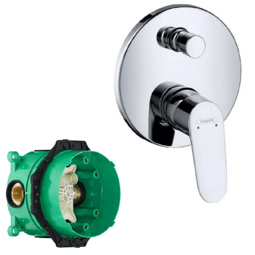 قلب iBox خطيين (مع مسكة الدش) هانز جروهي Hansgrohe #01800/31945