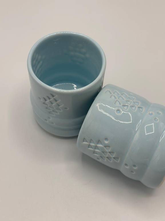 Ceramic mug decorated with traditional patterns - 190ml1