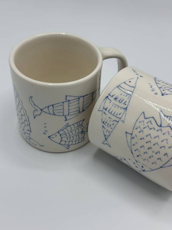 Fish Ceramic Cup - 190ml