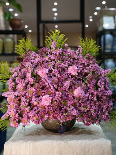  Ceramics vase mix flowers