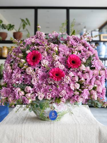 Ceramics vase mix flowers