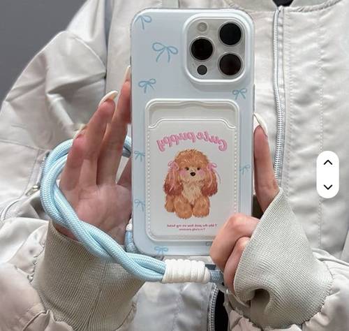 غطاء حماية للهاتف المحمول بتصميم حبل ملون مخطط لهواتف iPhone