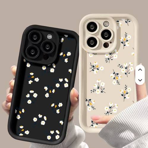 غطاء هاتف بتصميم لطيف صغير بألوان حلوى ومقاوم للصدمات لهواتف iPhone