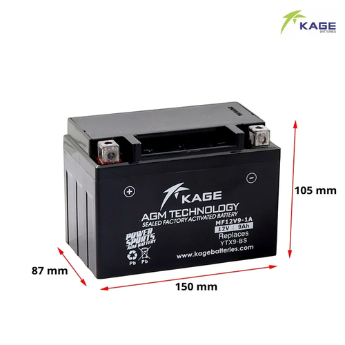 بطارية صيني جافة YTX9-BS