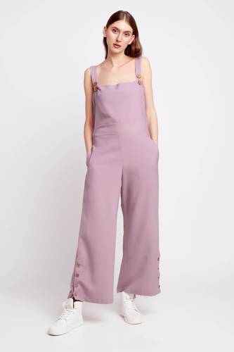 Lavender Orchid Linen Jumpsuit