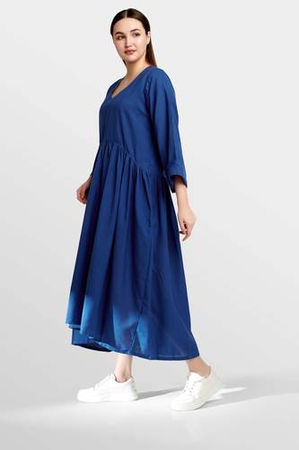 Royal Blue Symphony Midi Dress Free size