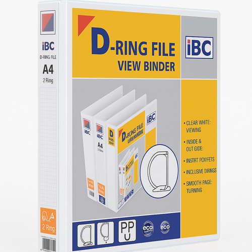 ملف د-رينج A4 من IBC – حلقتين