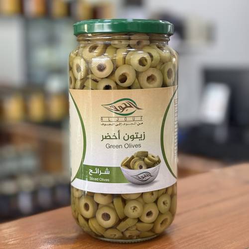 زيتون الجوف شرائح أخضر 500 جم