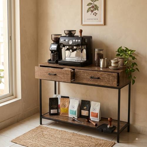 كونسول 100*35*92 ركن كوفي درجين بني DY113