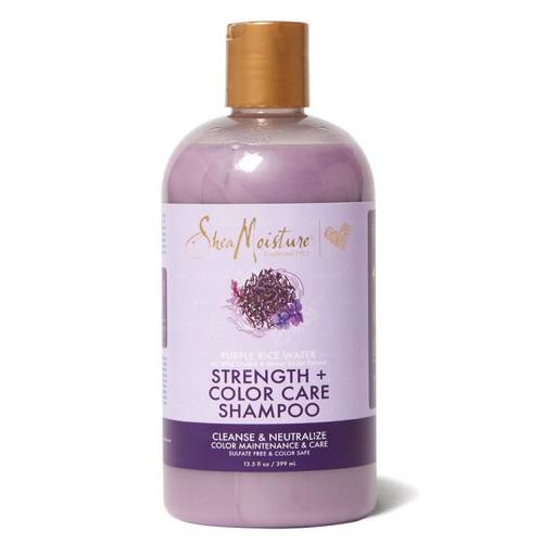 SheaMoisture, Purple Rice Water, Strength + Color Care Shampoo, 13.5 fl oz (399 ml)