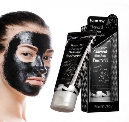  FARM STAY Charcoal Black head Peel Off Mask Pack
