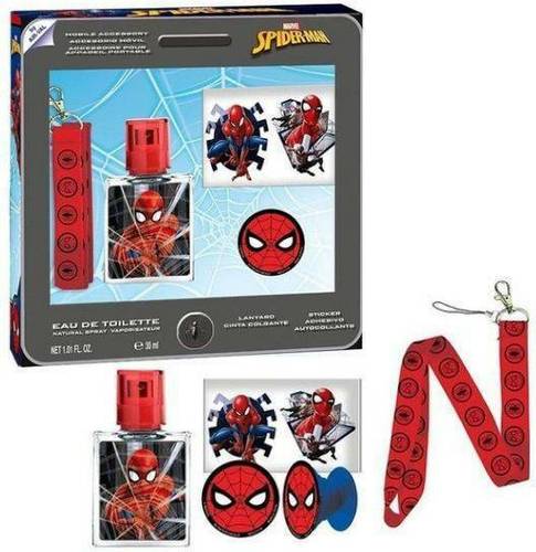 Spiderman Darkova Sada Edt 30 Ml Samolepky Klicenka A Drzak Na Mobil