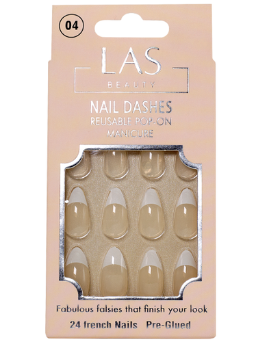 Las Beauty French Nail Dashes Reusable Pop-on-04