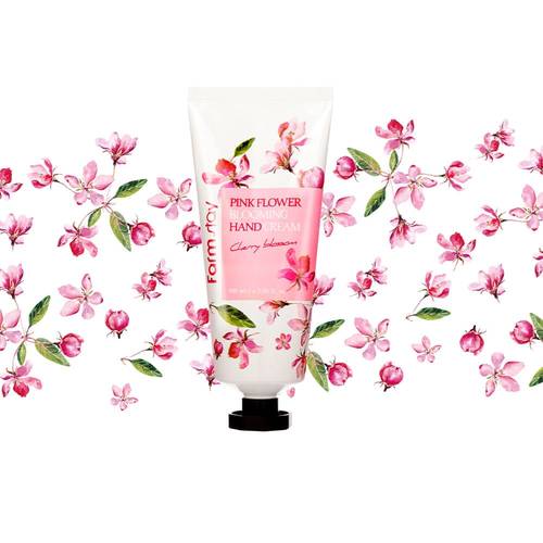 Farm Stay Pink Flower Cherry Blossom Hand Cream-100ml