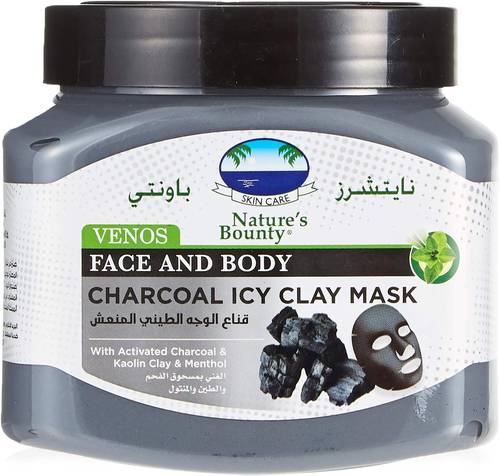 Natures Bounty Venos Charcoal Icy Clay Mask-600g