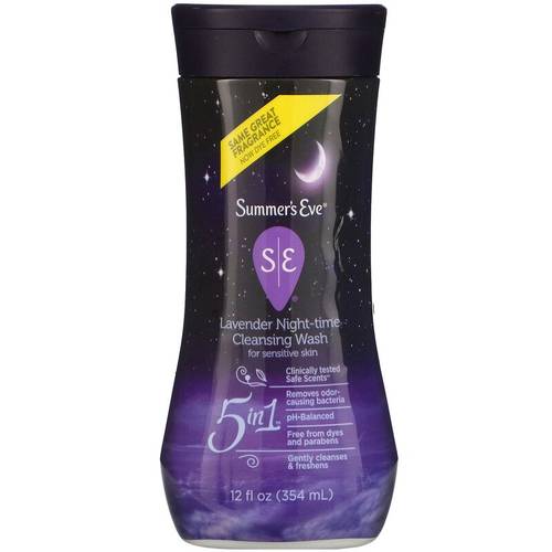 Summer's Eve Lavender Night-Time Cleansing Wash Sensitive Skin-354 ml
