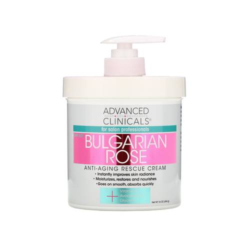 Advanced Clinicals Bulgarian Rose Anti-Aging Cream 454 g