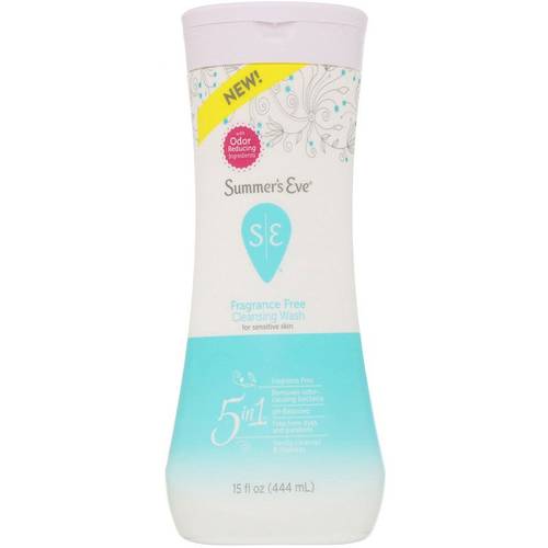 (Summer's Eve, 5 in 1 Cleansing Wash, Fragrance Free, 15 fl oz (444 ml