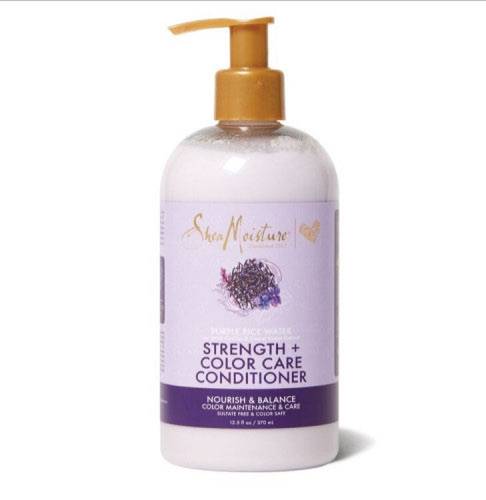 SheaMoisture, Purple Rice Water, Strength + Color Care Conditioner, 12.5 fl oz (370 ml)