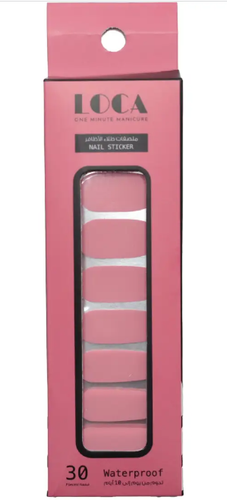 Loca Sticker Nail Polish Suger Rush- Pink