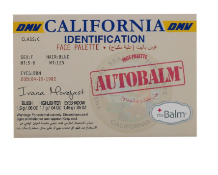 theBalm Autobalm California Face Palette Multicolored