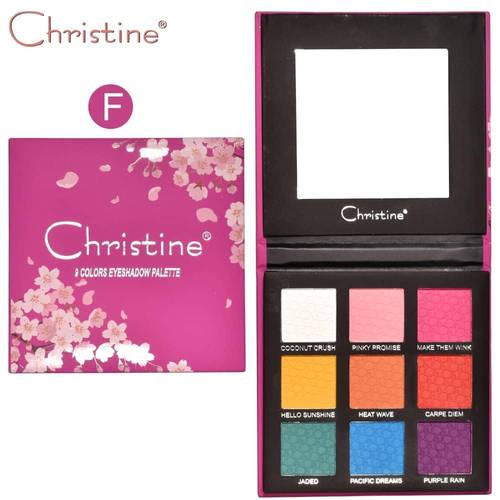 Christine 9 Color Eyeshadow-NO.F