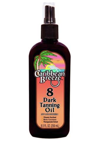 8 Spf Dark Tanning Oil  Vitamin Enriched Beta-carotena Pomegrante Etract