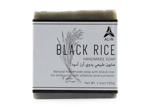 صابون  طبيعي يدوي أرز اسود-100غرام