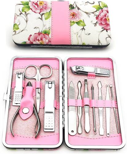 Manicure Pedicure Set 12 In 1 Cuticle Cutters Stainless Steel Professional Toenail Clippers 