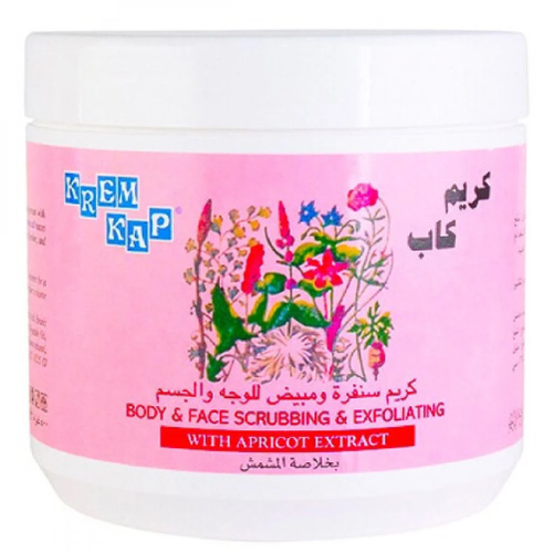 صنفره  للوجه والجسم بخلاصة المشمش من كريم كاب - 500 مل