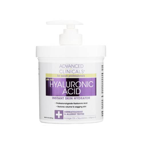Advanced Clinicals Hyaluronic Acid Anti-Aging Cream for Face & Body 454g