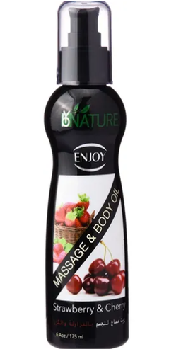 Nature Massage Body Oil Strawberry & Cherry-175 ml
