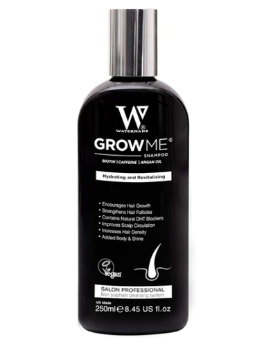 Watermans Grow  Shampoo - Biotin, Caffeine, Argan Oil For Hydrating 