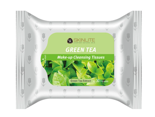 Skinlite Green Tea Make-up Cleansing Tissues-30 Tissues