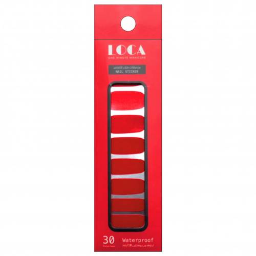 Loca Sticker Nail Polish Suger Rush- Red