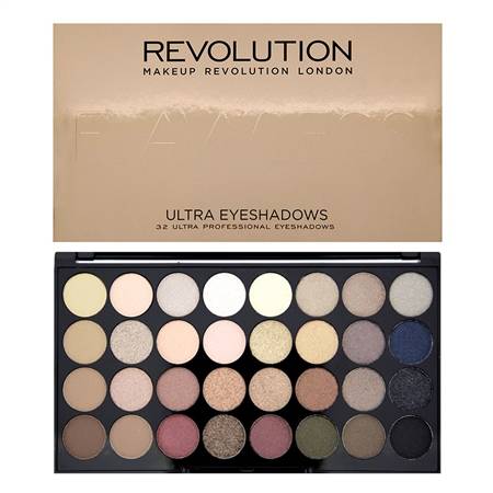 Revolution Ultra 32 Shade Eyeshadow Palette - Flawless