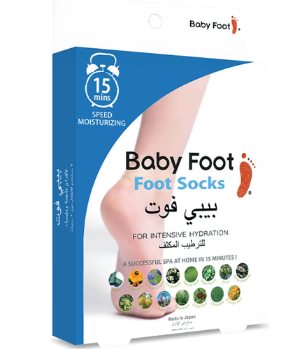 بيبي فوت جوارب القدمين للترطيب المكثف-1 زوج