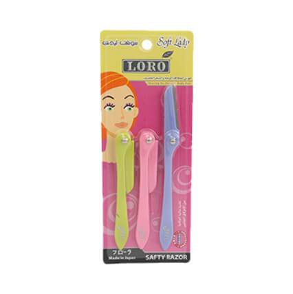 OFT LADY LORO SAFETY RAZOR FOR FACIAL & BODY HAIR-3pcs 