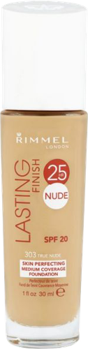 Rimmel Lasting Finish Nude 25H Foundation - 30 ml, 303 True Nude 