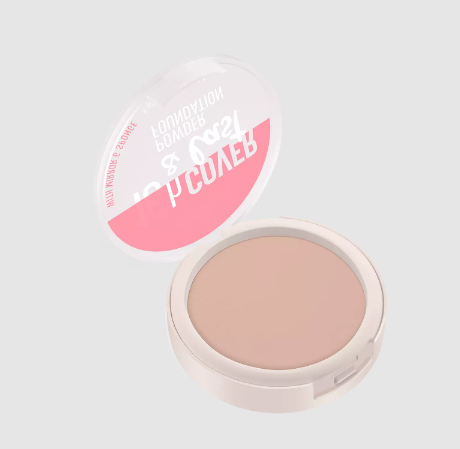 essence 16h cover & last powder foundation-02 Champagne